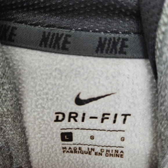 NIKE Youth Unisex | Gray Hooded Dri Fit Zipper Jacket | L - Picture 4 of 6